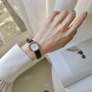 MIAOYA Fashion Jewelry Shop นาฬิกาวินเทจสแควร์สำหรับสุภาพสตรี นาฬิกาสายหนังสำหรับนักเรียน ของขวัญวันเกิดที่สวยหรู