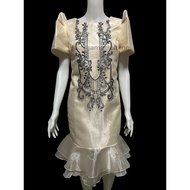 ❊Modern Filipiniana Barong Dress Embroidered✻、 modern filipiniana dress 、