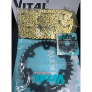 Royal Enfield 650 Standard Golden Chain Sprocket Set 525H