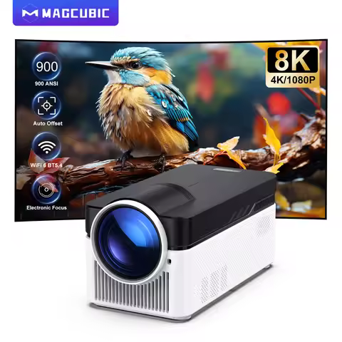 Magcubic 900ANSI HY450 Proiector 8K 4K 1080p Ultra Short Throw Auto Offset Voice Assistant BT5.4 Alw