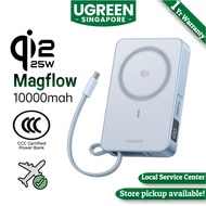 [3C Certified] UGREEN Qi2 25W Magnetic Wireless Power Bank 10000mAh 30W PD Fast Charge with Built-in