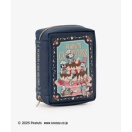 日本 PEANUTS SNOOPY 史路比 深藍色皮革 CAKE RECIPES 收納袋