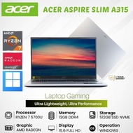 Laptop Acer Aspire 3 A315-44P-R9GQ [Ryzen 7 5700U, Ram 12gb, Ssd 512gb, Amd Radeon, 15.6" FHD, Silver] - Laptop Gaming Terbaru Murah Bergaransi