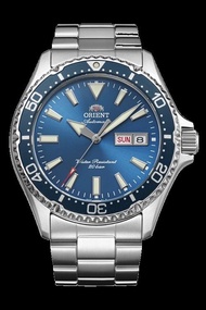 東方錶 ORIENT AUTOMATIC Mechanical Sports Series 機械錶 藍寶石抗磨損鏡面 鋼帶 20 ATM 防水 藍色 放射面 RA-AA0824L