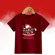 GF123/ 24s Children's T-shirt Tops for boys and girls SML XL XXL suitable for 17 August 17th, 2025, 