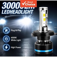 LED Headlight Bulbs CSP Chip Canbus H7 H1 H4 H11 30000LM