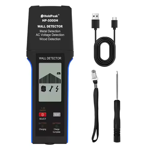 3-in-1 Wall Detector 10cm Deep Scan Metal Wood Live Wire Finder Auto Power Off CE Certified Inspecti