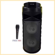 Kts-1091 Karaoke Super Bass Portable Wireless Bluetooth Speaker Kts-1091 with Free Mic ✓ ☏ ⊕