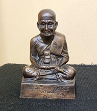 หน้าตัก 4นิ้ว หลวงปู่ทวด วัดช้างไห้ พระบูชารูปเหมือน หลวงพ่อทวด หน้าตัก 4นิ้ว สูง 6.5 นิ้ว ปี 2508 จ