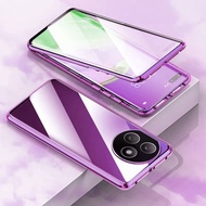 Vivo Y39 Case For Vivo Y39 Y 39 VivoY39 5G 4G 2025 Double Sided Glass Flip Phone Case Metal Bumper F
