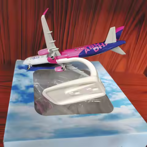 20cm 321 wizz Airplane Model WIZZ AIR A321 Aircraft miniature plane alloy Metal Airplane Scale 1 400