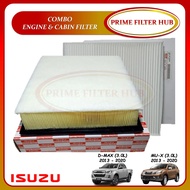 Combo Engine Air Filter & Cabin Filter Isuzu D-Max / Mu-x 3.0L - 4JJ1 / RZ4E (2013 - 2020)