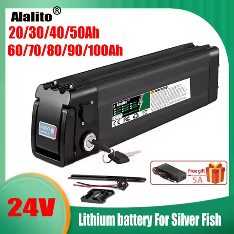 24V bottom discharge 4-pin, 20Ah-100Ah, air transportation, suitable for folding power assisted bicy