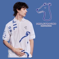 Smileyhound Polo-Shirt Boxy Fit (มือ1 พร้อมส่ง M) เสื้อโปโลผู้ชาย ทรง Boxy
