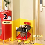 多巴胺拖鞋架 多層免安裝省空間簡易放鞋宿舍收納創意傾斜鞋櫃（平行進口）（快遞送貨上門）