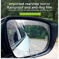 CVMAX 2 pcs/set Glass Accessories Rainproof Films Round/Square/Oval Car Stickers Rearview Mirror Fil