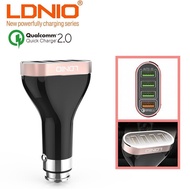 LDNIO C701Q 6.6A Quick Charge 2.0 Technology Intelligent Smart 4 USB Car Charger