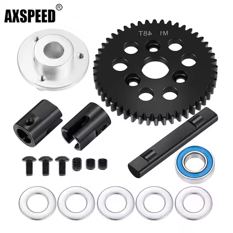 AXSPEED 42T 43T 44T 45T 46T 47T 48T M1 Spur Gear Center Solid Axle Diff Differential Main Gears Set 
