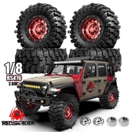 2.6'' RC metal Wheels and off-road climb Tires for 1/7 1/8 1/10 RC Crawler Car Axial RBX10 MJX H8H M