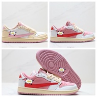 Air JordEn 1 x Travis Scott AJ1倒勾 乔1倒钩低帮文化篮球鞋 VTIY