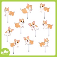 Corgi Dog Cake Topper, Doggy Birthday Cake Tumpeng Decoration Korgi Happy Birthday Dog/