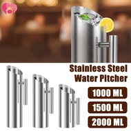 Stainless Steel Water Pitcher Carafe with Ice Guard and Handle 1L/1.5L/2L Water Pitcher Jug Rustproo