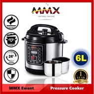 MMX Ewant Multi-Functional Electric Pressure Cooker with Two Inner Pot (6L)
