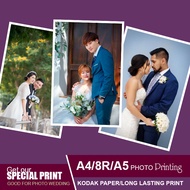 JJPRINTS Digital Printing Services 8R/A4/A5 size - Matte Rough Satin Paper, Water Resistant and Long