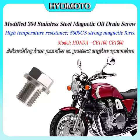 modified 304 stainless steel magnetic oil screw oil drain screw ac For HONDA CB1100 CB1300 CB 1100 c