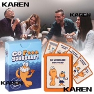 KAREN1 Go Fish Card Game, Classic Interactive Fun Classic Rules Adult Go Fish Game, Fashion Educatio