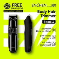 Enchen Spark 3 Pemangkas Elektrik Rambut Badan Body Hair Trimmer Epilator For Men Women 100% Waterpr