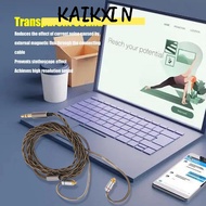 KAIKXIN Earbuds Upgrade Wire, Low Noise 3.5mm Plug MMCX to 3.5mm Earphone Cable, Flexible 120cm/3.9f