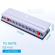 T Hole Puncher Mushroom Hole Multifunctional A4 Paper Porous B5A512 Hole Binding Clip Loose-leaf Pun