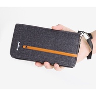 Baellerry Men Long Wallet Multi-Card Zipper Clutch