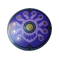 Brick2cube Part-Minifigure Shield Circular/Round Convex Face with Medium Lavender Monster with 10 Te