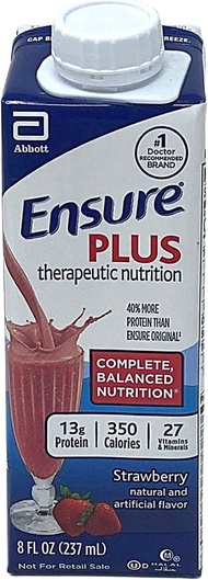 ▶$1 Shop Coupon◀  Ensure Plus Strawberry Therapeutic Nutrition, 8 Ounce Recloseable Carton,  64907 -