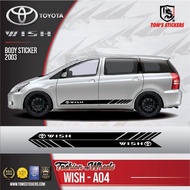 👍👍 TOYOTA WISH CAR BODY STICKER SET WISH - A04