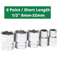 MKR 1/2'' Standard Chrome 6PT Socket Box 8mm-36mm