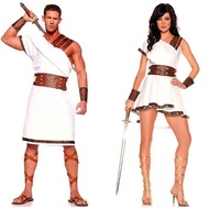 Women Men Ancient Egypt Costume Carnival Halloween Party Fancy Dress Clothes Roman Solider Cosplay O