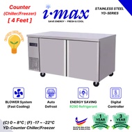 Imax 4 Feet Stainless Steel Counter Chiller Freezer  l Energy Saving l Undercounter Table top
