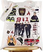 G2TUP 911 TV Show Canvas Tote Bag 911 Evan Buckley Fans Gift What is Your Emergency 911 Shoulder Bag