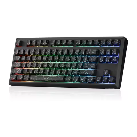 Redragon K737 PRO Wireless 87 Keys Gasket Gaming Keyboard, 80% Premium CNC Aluminum Mechanical Keybo