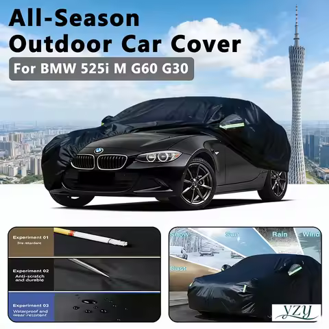 For BMW 525i M G30 G60 Outdoor Protection Full Car Covers Snow Cover Sunshade Waterproof Dustproof E