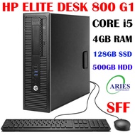 Used HP Desktop PC intel Core i5 CPU HP Intel Core i5 PC HP EliteDesk 4GB RAM,128GB SSD, 500GB HDD