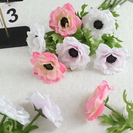 MXBEAUTY Artificial Anemone, Plastic Lifelike Silk Anemone Flowers, Floral Accessories Handmade Real