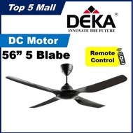 DEKA 5 Blades Remote Control Ceiling Fan 56 Inch XR10 / DKR56 / DKR42 Kipas Siling Black 风扇