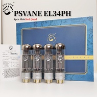 PSVANE EL34PH สูญญากาศอัพเกรด EL34C EL34B 6P3P 6CA7 6V6 EL34 วาล์วเสียงไฮไฟหลอดชุดเครื่องขยายเสียง D