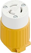NEMA L7-15R Locking Plug, (ETL Listed) Cord End Connector, Twist Lock L7-15 15Amp 277Volt Female AC 