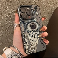 MATA IMD Frosted Phone case for Realme 5i Horror Eye Pattern C3 7 8 9i 11 12 PLUS C11 2020 C12 C15 C
