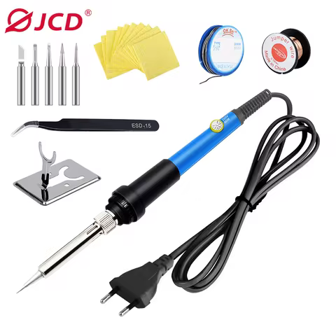 JCD Electric Soldering Iron Adjustable Temperature 220V 110V 60W 80W Welding Solder Rework Station H